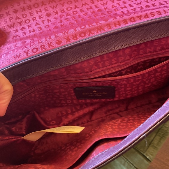 KATE SPADE LAUREL WAY GREER DEEP PLUM CROSSBODY/HANDBAG - Picture 7 of 10